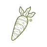 Carrot crop icon