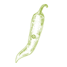 Hybrid Hot Pepper seeds F1 crop icon