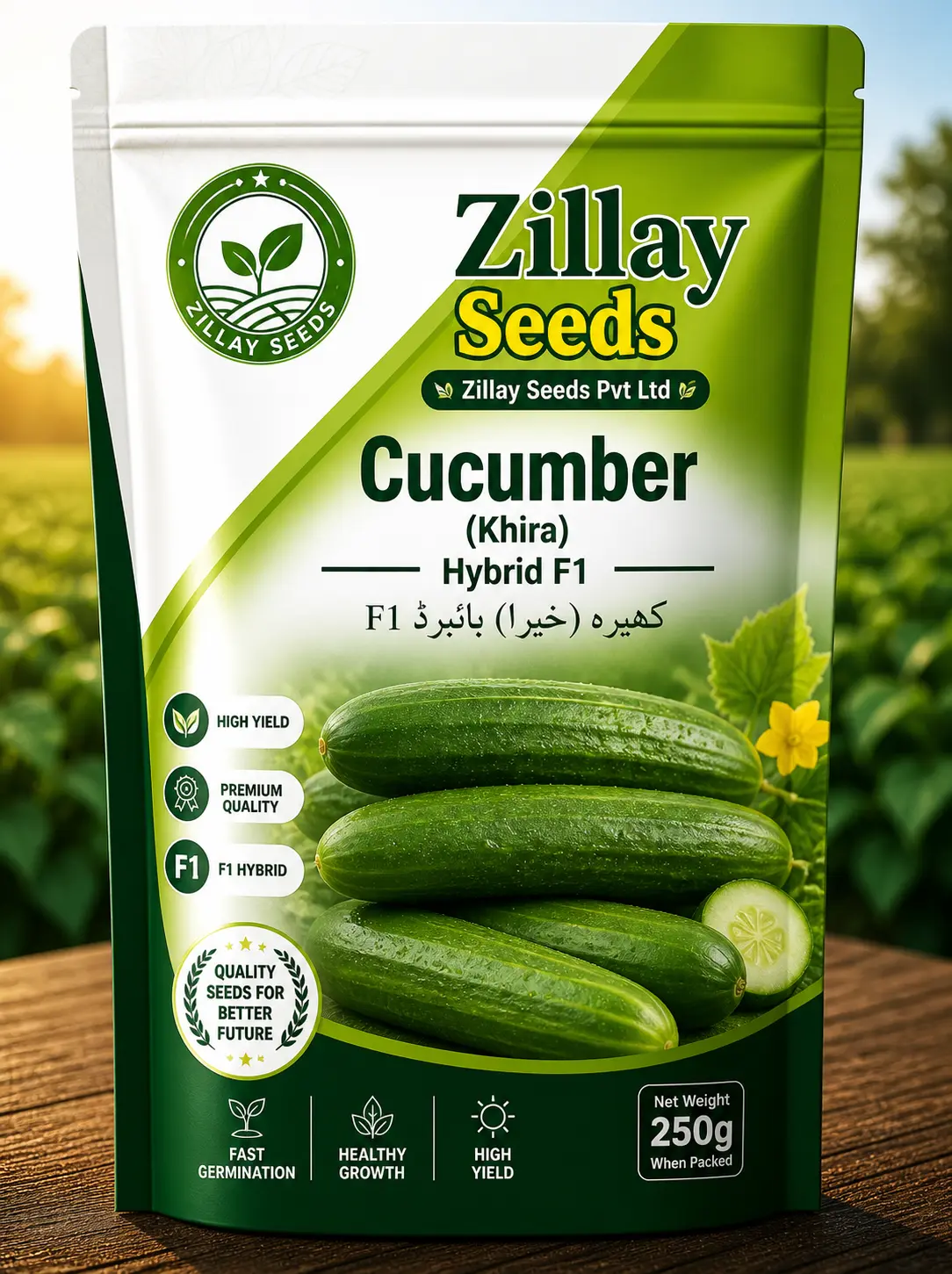 Hybrid Cucumber seeds seed product by Zillay Seeds Pvt Ltd