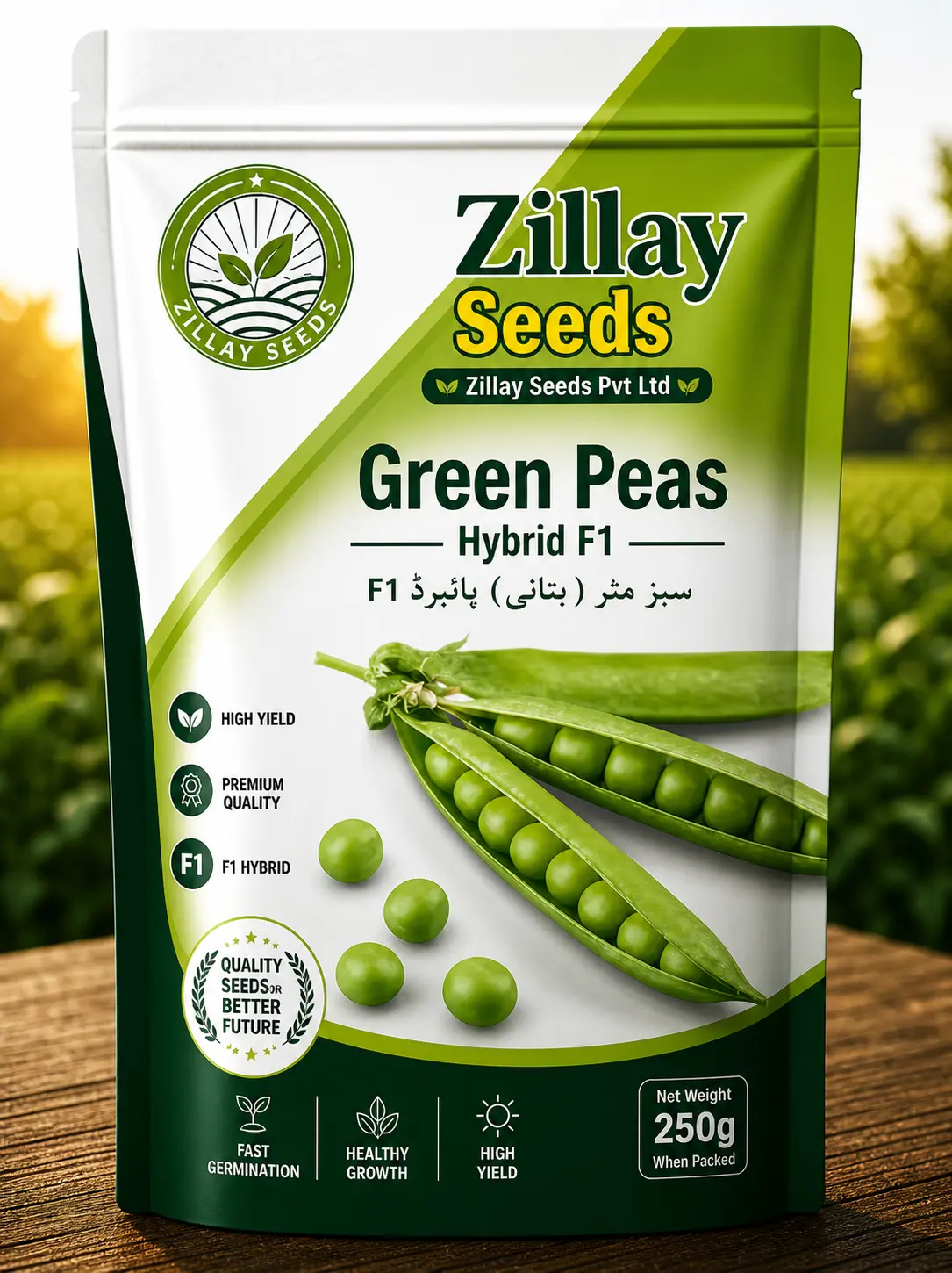 Aleena Hybrid Peas Seeds seed product by Zillay Seeds Pvt Ltd